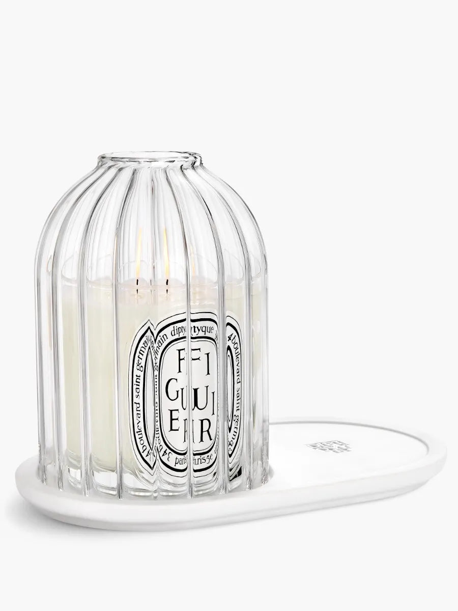 Ribbed Holder with Oval Tray | Diptyque Paris
