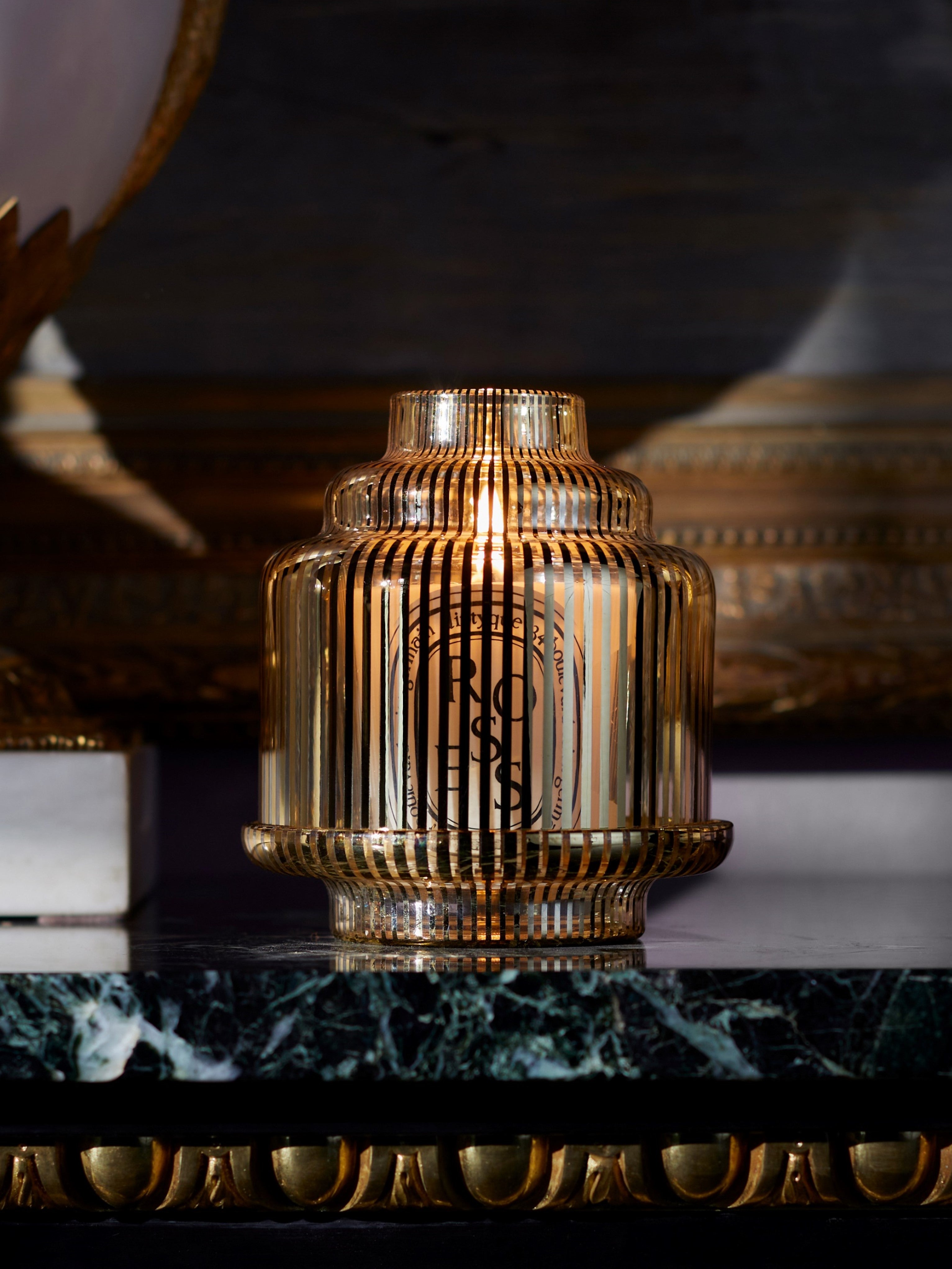Golden Pyramid candle holder - For classic candles – Diptyque