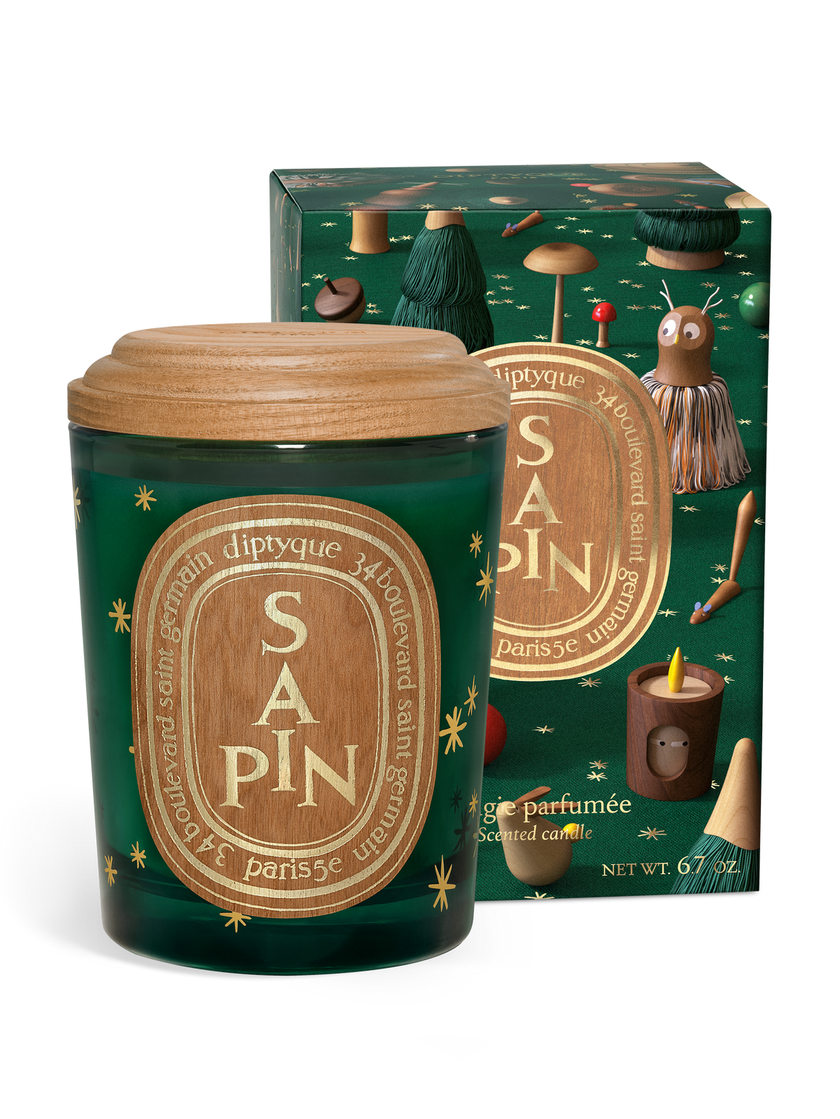 香りのオーバル　Sapin diptyque Sapin (Pine Tree) Classic Candle | Diptyque Paris