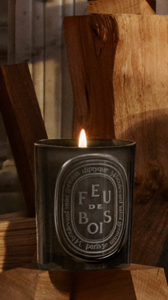 Feu de Bois (Wood Fire) Medium Candle | Diptyque Paris