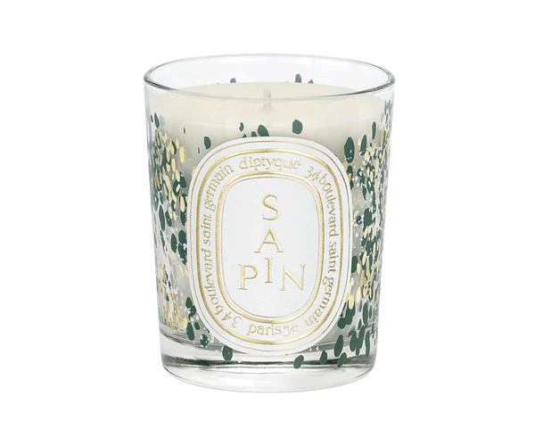 Sapin (Pine Tree) - Classic candle with golden lid