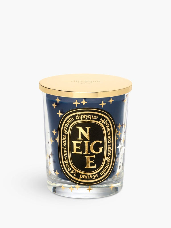 Neige (Snow) - Classic candle with golden lid