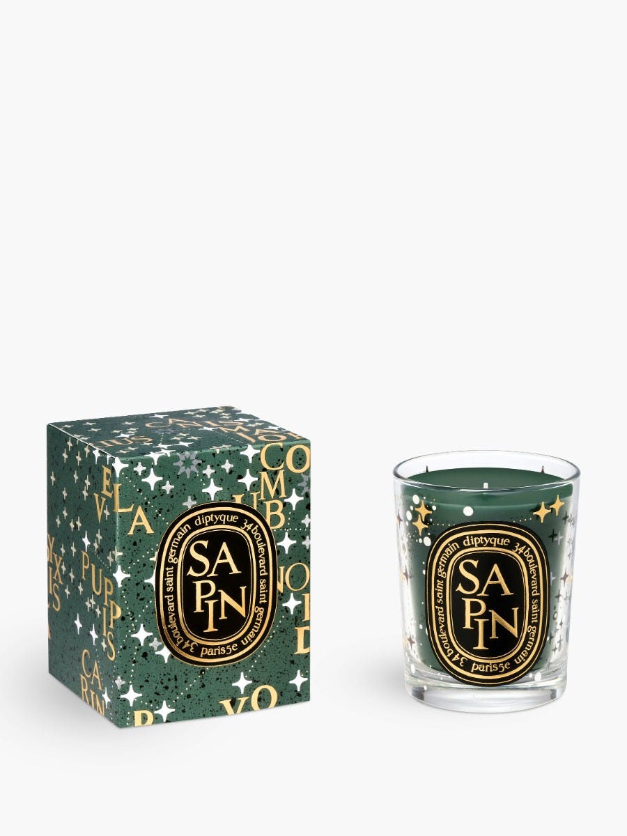 Sapin (Pine Tree) - Classic candle with golden lid