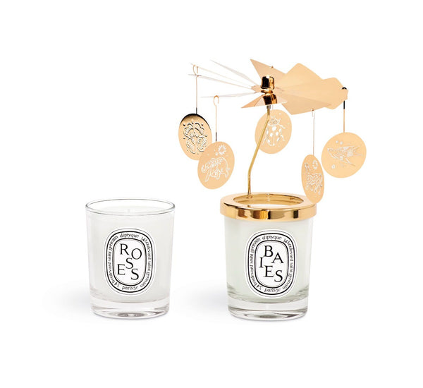 Set of Two Small Candles And Carousel
