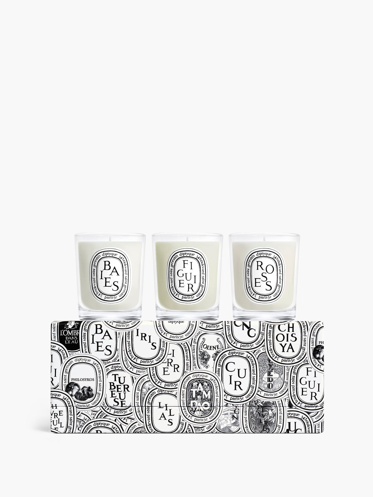 Set of 3 small candles