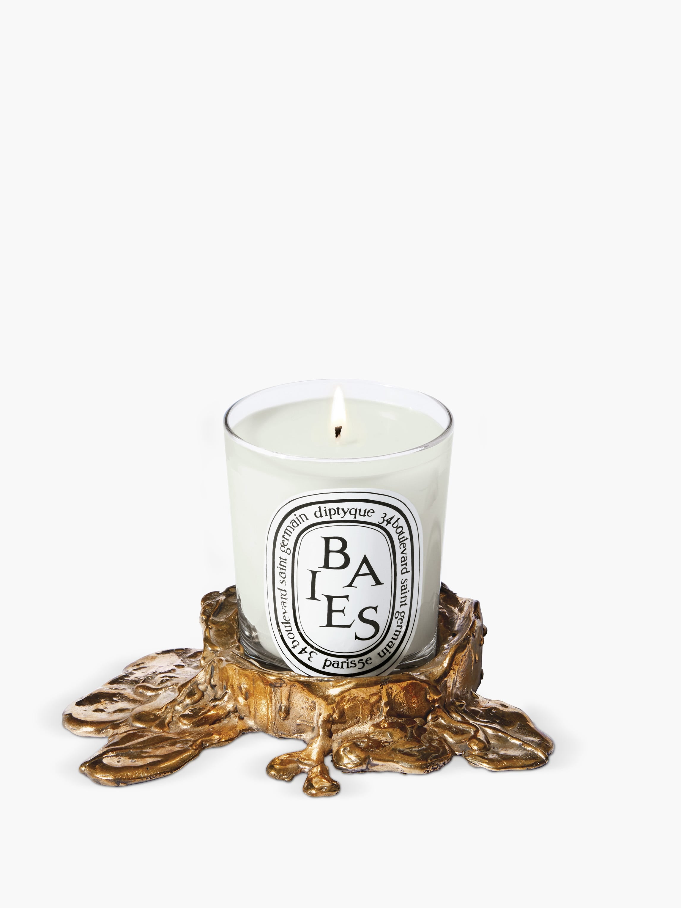 Small Gold Bronze Candle Holder | Diptyque Paris