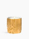 Gold melted wax candle holder - For classic candles