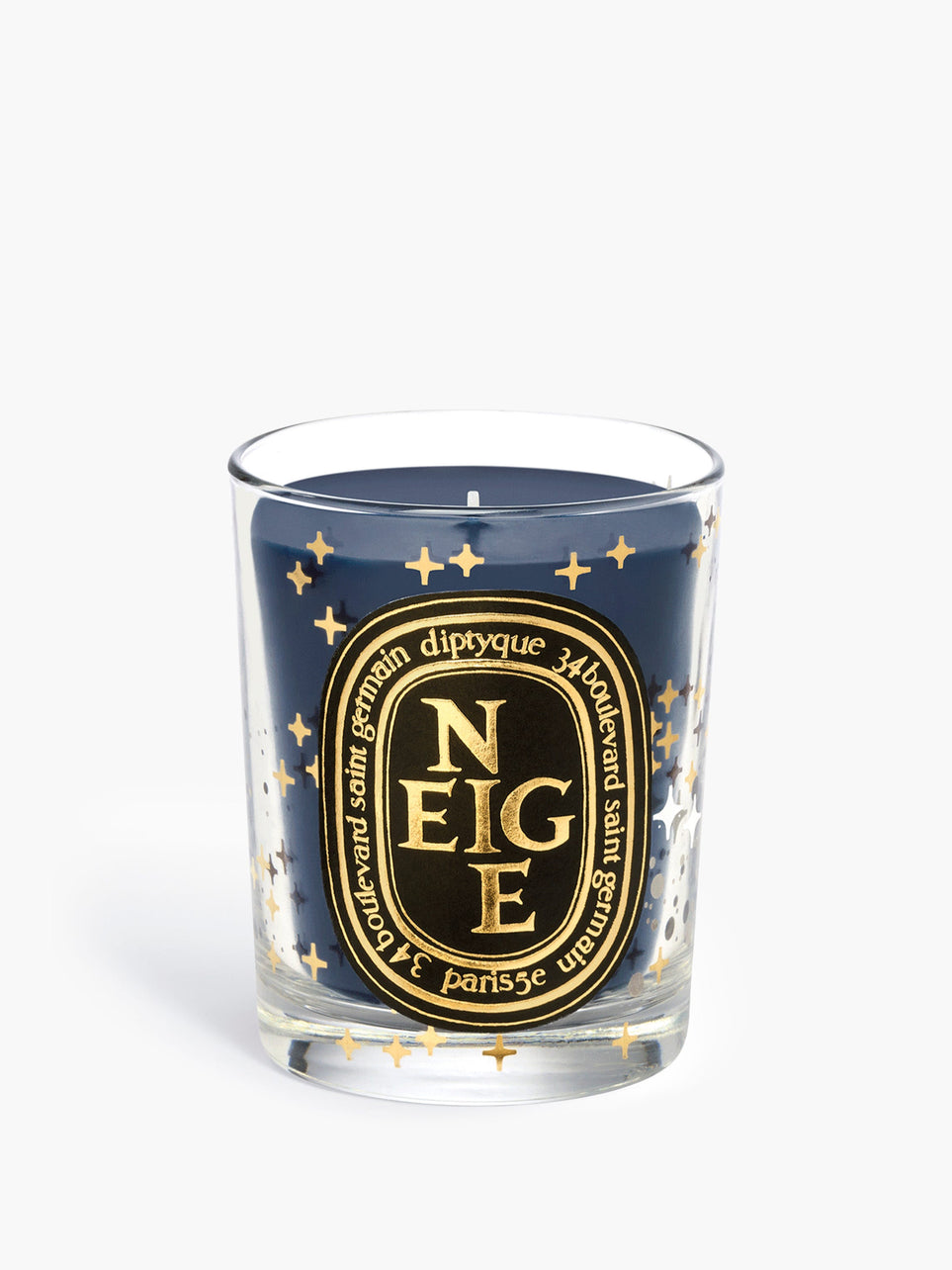 Neige (Snow) - Classic candle with golden lid