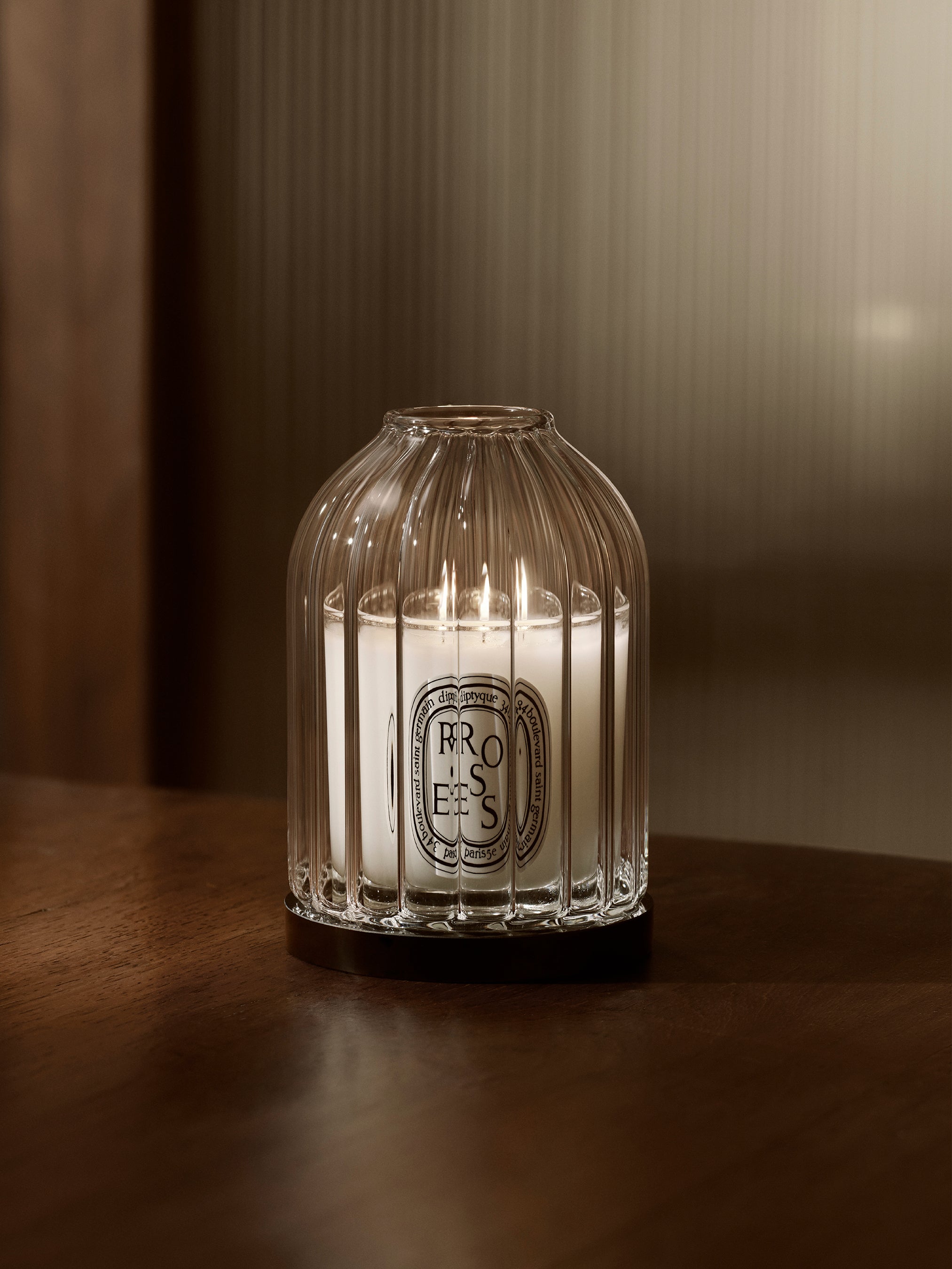dyptique キャンドルホルダー　スモール Ribbed candle holder - For small candles – Diptyque