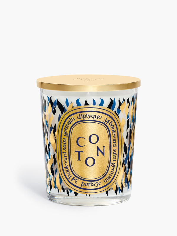 Coton (Cotton) - Classic candle with golden lid