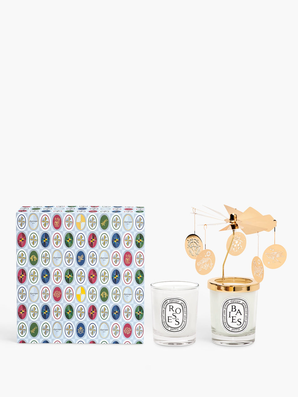 Set of Two Small Candles And Carousel