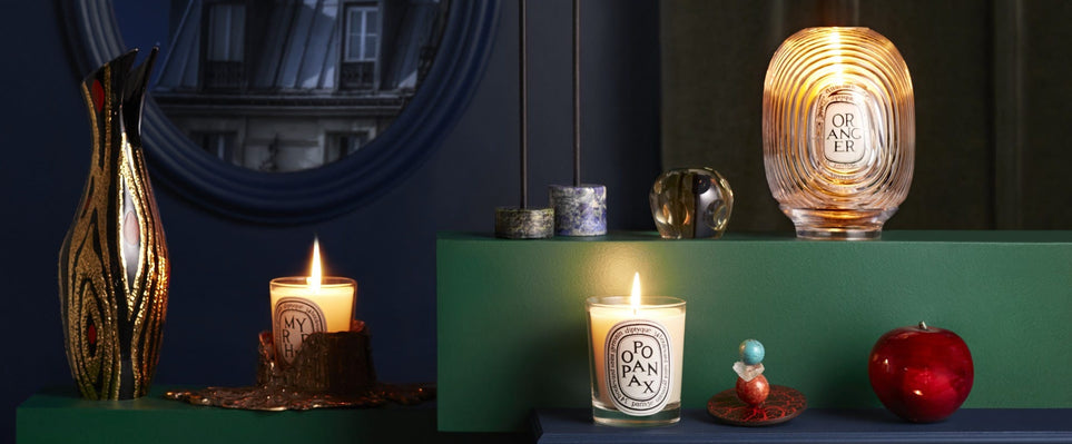 Large black bronze candle holder - For classic candles