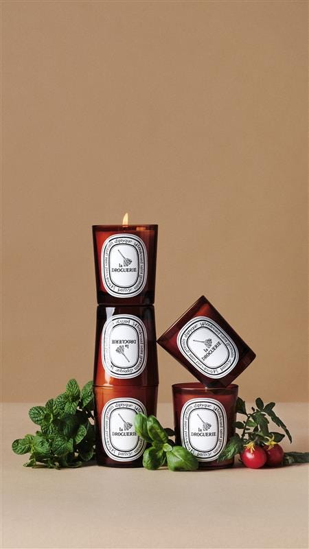 La Droguerie Odor Removing Candle with Basil | Diptyque Paris