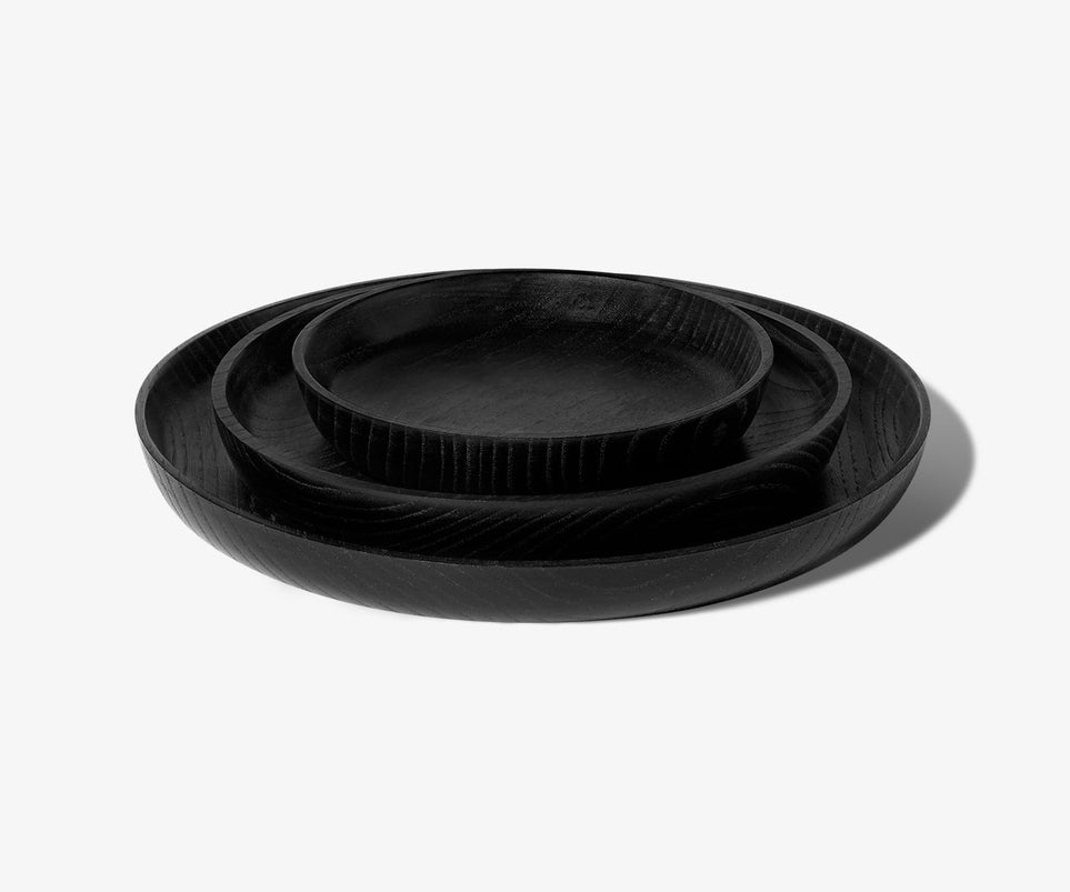 Black Ellipse tray - Medium